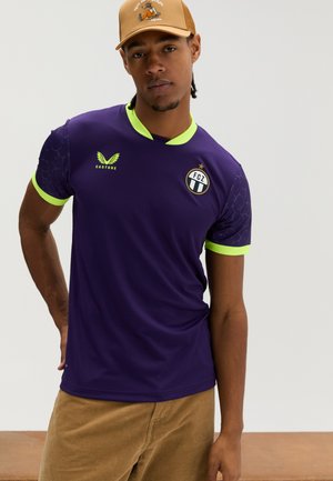 FC ZURICH AWAY SHORT SLEEVE SHIRT - Sporta krekli - parachute purple/safety yellow