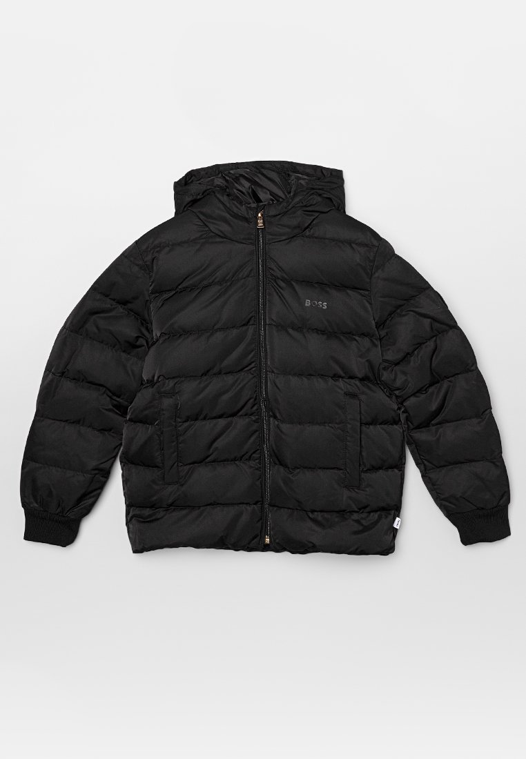 BOSS Kidswear Gewatteerde jas zwart BOSS Kidswear Gewatteerde jas zwart