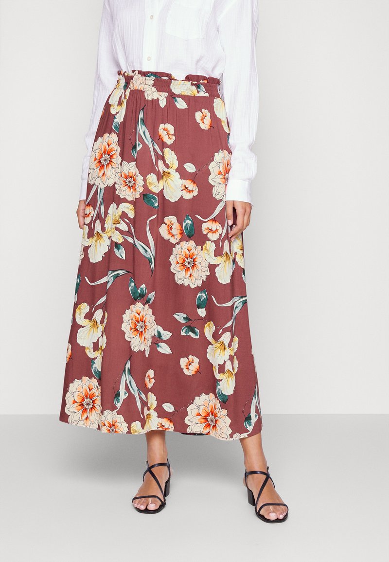 ONLY Onlnova Life Elite Skirt - Gonna Lunga A Mezzo Polpaccio In Poliestere Ed Elastan - Vestibilità Comoda Per Tutti I Giorni - Foto 10