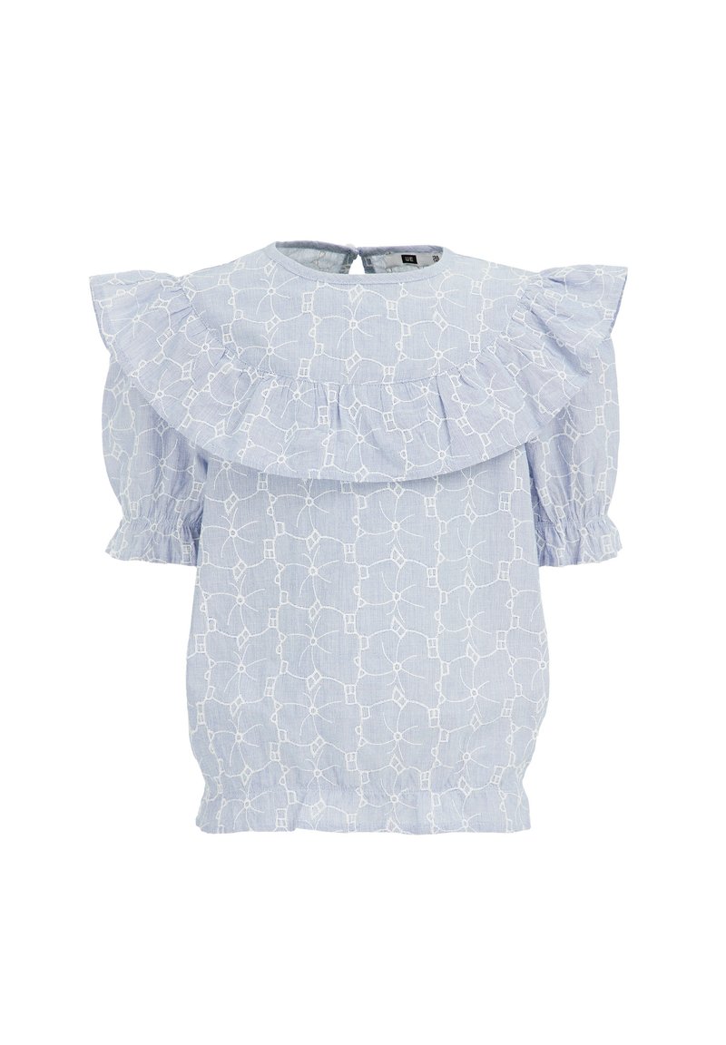 WE Fashion Blouse blauw denim/bluedenim