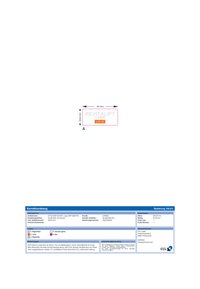 Etikettdesign med rektangulär form, vit bakgrund, rosa och orange text med "REVITALIFT LASER LSF 25," dimensioner angivna i mm.