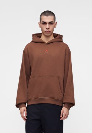Jordan, M J BRK ST PO HD BB - Суитшърт с качулка - fauna brown/university red