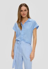 s.Oliver KURZARM - Overhemdblouse - himmelblau