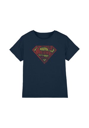 Cotton Soul, SUPERMAN - LOGO/VINTAGE UNISEX - T-Shirt print - dark blue