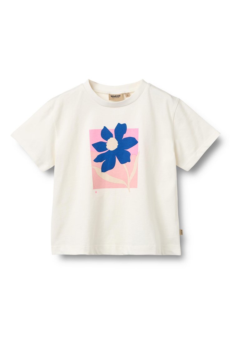 Wheat T-shirt print blauw Wheat T-shirt print blauw