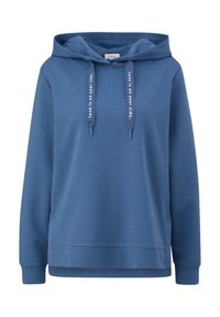 s.Oliver Felpa con cappuccio - blau