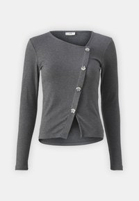 JDYFREYA BUTTON - Cardigan - dark grey
