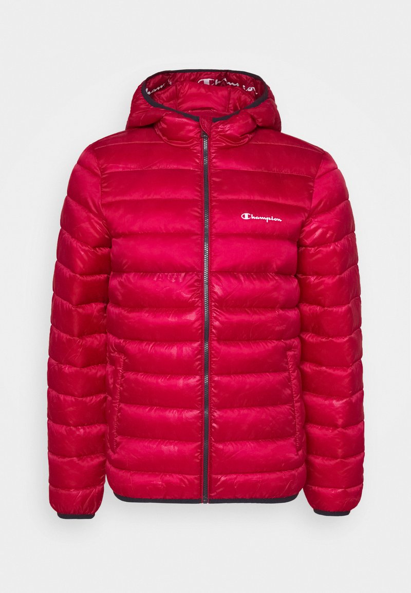 Champion Legacy Hooded Jacket Winterjacke Dark Red Dunkelrot Zalando De