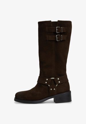 Tommy Jeans, Cowboy- / bikerstøvler - deep brown
