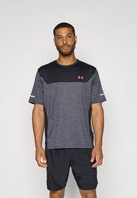 Under Armour UTILITY - Športne majice - black/super pink