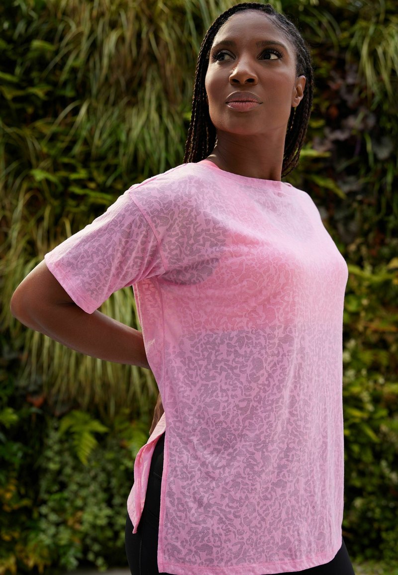 Next ACTIVE SPORTS BURNOUT TSHIRT Tshirt print pink/donkerroze