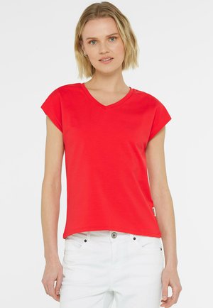 TAI:KI MIT V-AUSSCHNITT - T-Shirt basic - spicy red