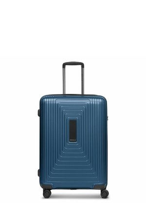 ESSENTIALS TROLLEY MIT DEHNFALTE - Wheeled suitcase - dark blue metallic