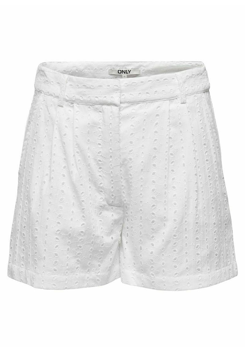 ONLY HIGH WAIST Shorts cloud dancer/offwhite Zalando.se