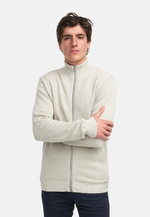 ERIK ZIP - Cardigan - stone mix