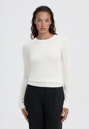 Terranova, MAGLIA TINTA UNITA - Maglione - bianco lana