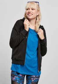 Urban Classics TERRY ZIP - Zip-up sweatshirt - black
