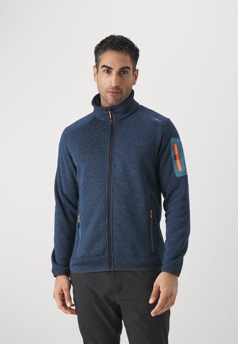 CMP MAN JACKET - Fleecejas - bluesteel/antracite