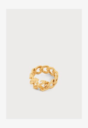 OFF-WHITE, ARROW CHAIN RING - Ring - gold-coloured