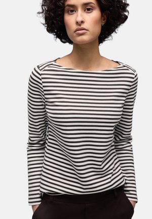GESTREIFTES - T-shirt à manches longues - braun