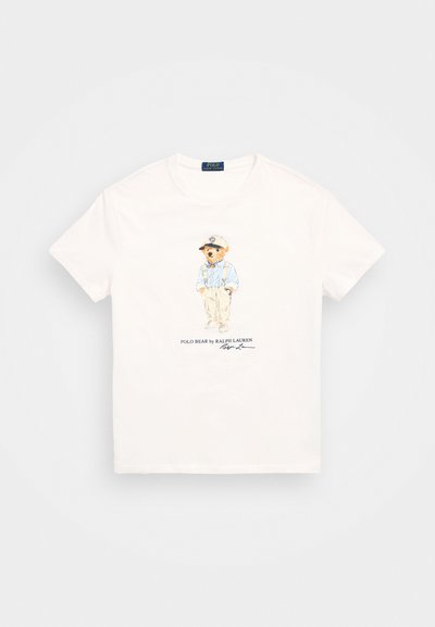 Polo Ralph Lauren CLASSIC FIT POLO BEAR JERSEY T SHIRT - Tricou cu imprimeu - white
