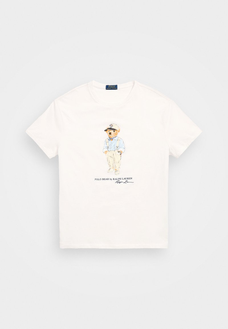 Polo Ralph Lauren CLASSIC FIT POLO BEAR JERSEY T SHIRT - Μπλουζάκι με στάμπα - white