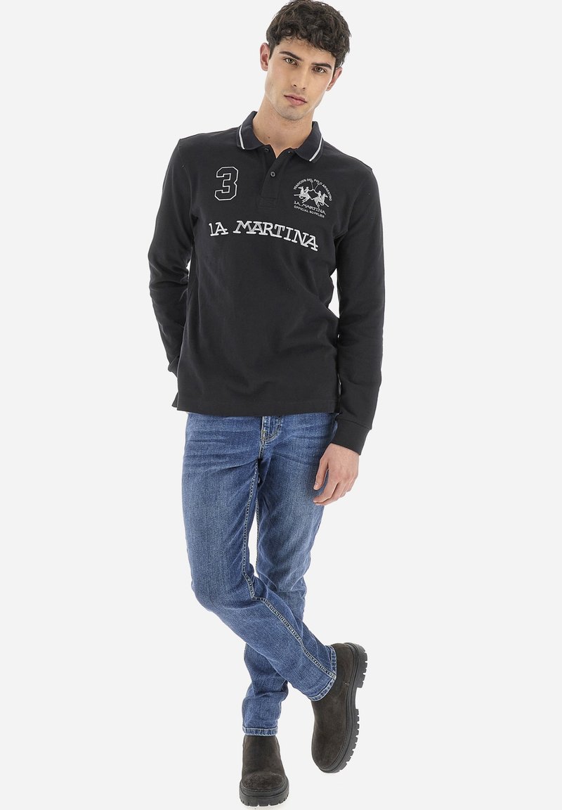 LA MARTINA Longsleeve zwart LA MARTINA Longsleeve zwart