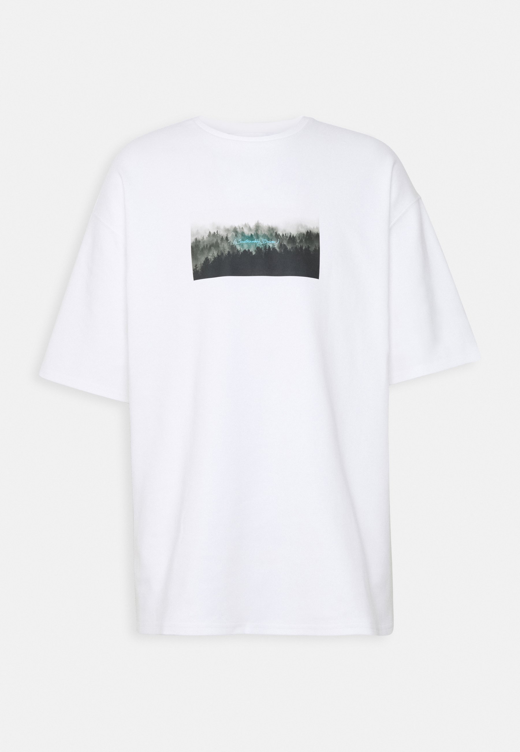 NU-IN NATURE PRINT OVERSIZED - T-shirt print - white/wit - Zalando.nl