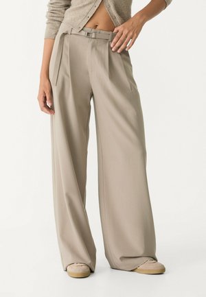 Stradivarius, Pantalon classique - mottled light brown
