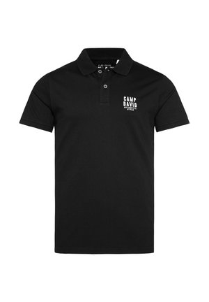 Camp David, CAMP DAVID BASIC PIKEE-POLO MIT LOGO-STICKEREI - Polo shirt - black