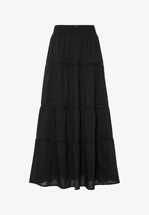 Pieces, MAXIROCK PCASTRID - Jupe longue - black