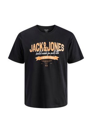 JJELOGO O-NECK - T-shirt print - black