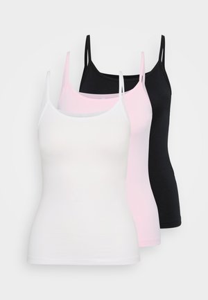 ONLLOVE STRAP SINGLET 3 PACK - Top - black/white/orchid pink