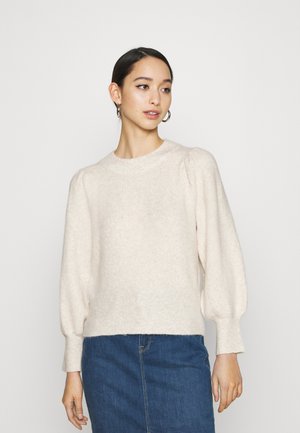 ALVA - Strikkegenser - beige