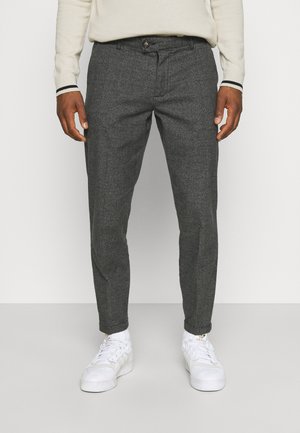 ERCAN PANTS - Hlače - black grey