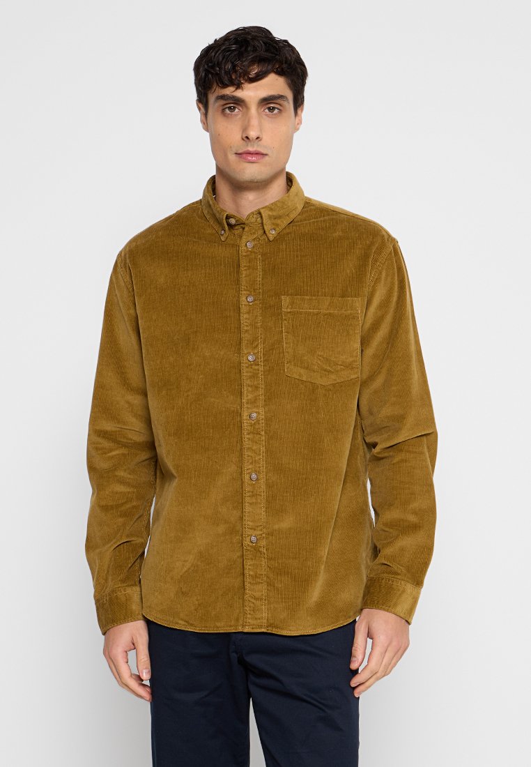 Selected Homme Overhemd lichtbruin