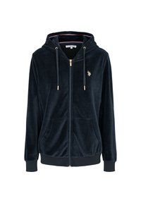 U.S. Polo Assn. LOUNGEWEAR DURU  - Majica s kapuljačom i patentnim zatvaračem - dark sapphire