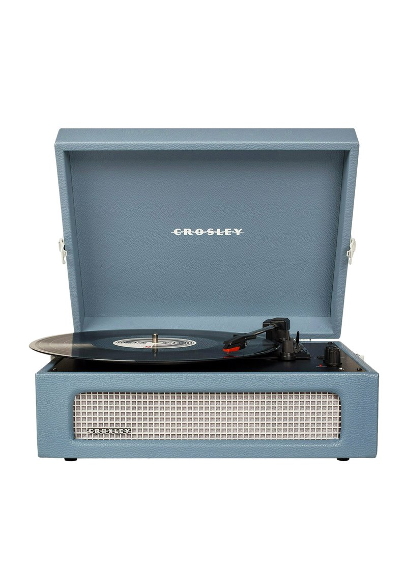 Crosley Voyager Giradischi con 2 altoparlanti, Bluetooth In & Out e AUX - Giradischi Vintage a 3