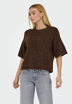 ONLAZU - T-shirt basic - seal brown
