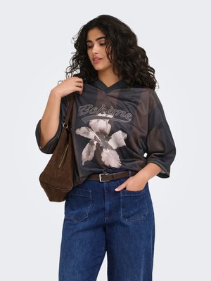 ONLY Carmakoma, T-SHIRT CARZALIA T-SHIRT - T-shirt à manches longues - black coffee