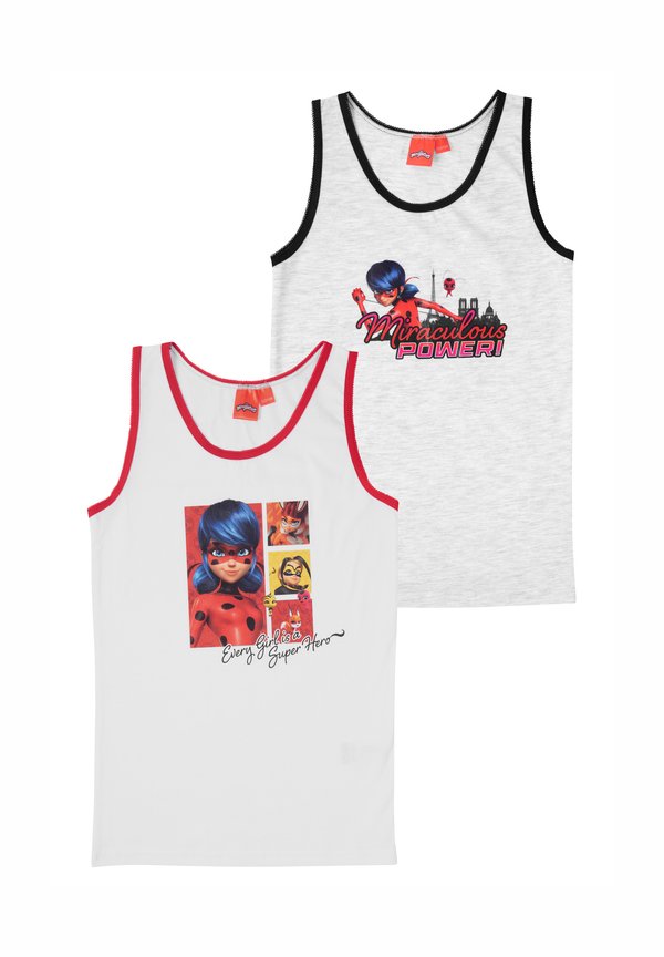 2 PACK - Unterhemd/-shirt - weiß grau