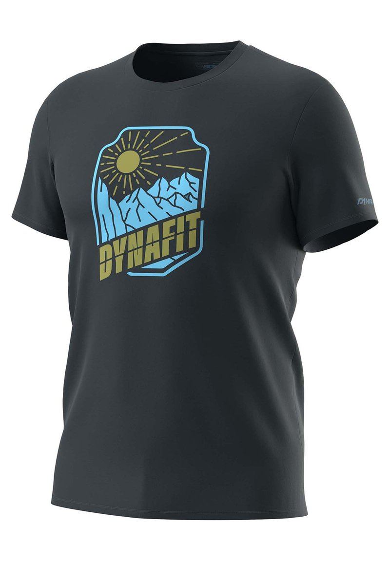 Dynafit GRAPHIC TEE - Nyomott mintás póló - blueberry/badge