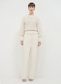 Calliope GIROCOLLO PERLE - Strickpullover - bianco latte