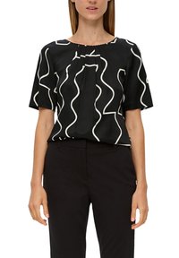 s.Oliver BLACK LABEL T-Shirt print - schwarz