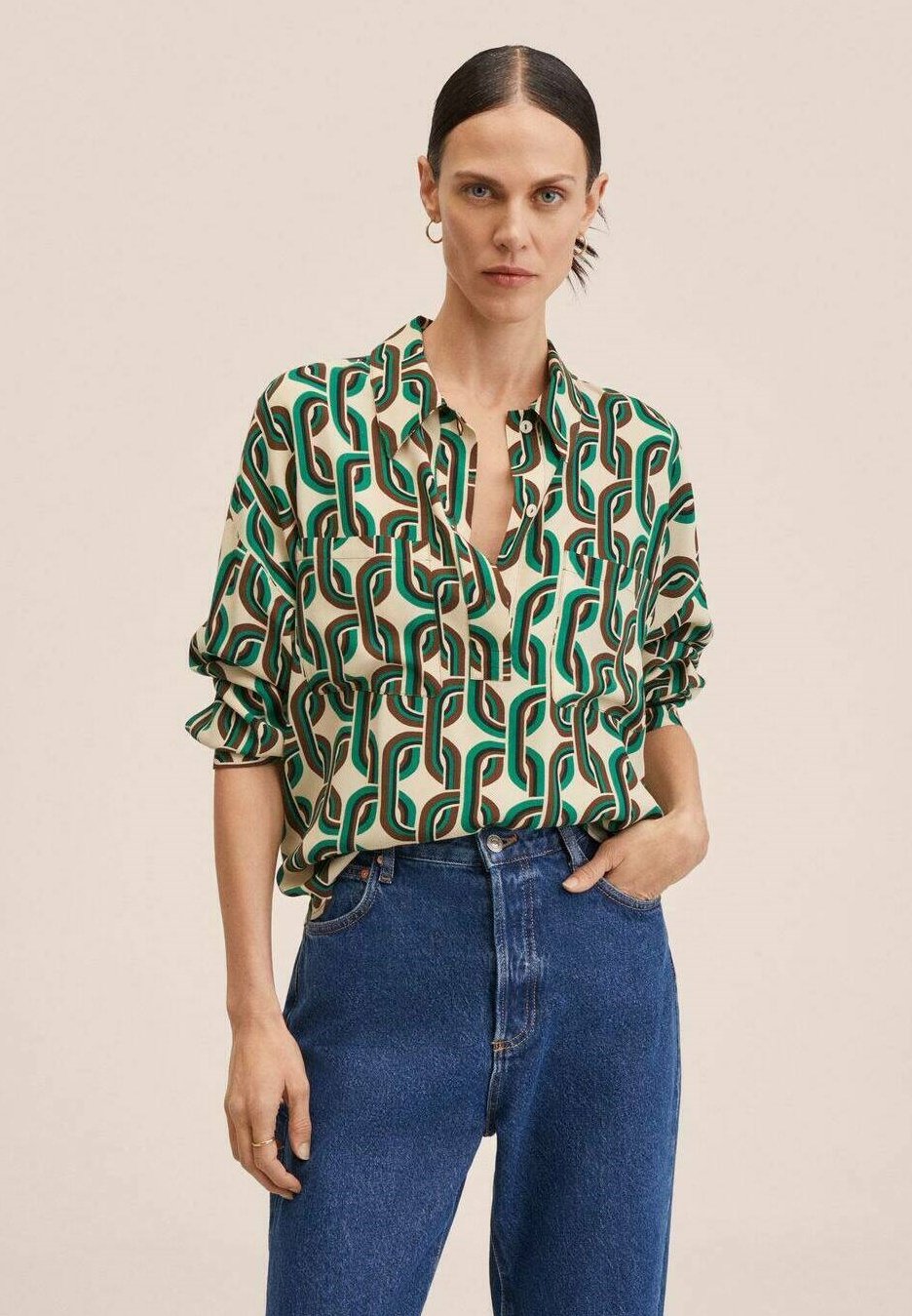Mango COSIMA - Camicetta - vert pastel/verde - Zalando.it