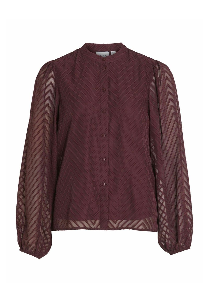 Vila Overhemdblouse bordeauxrood