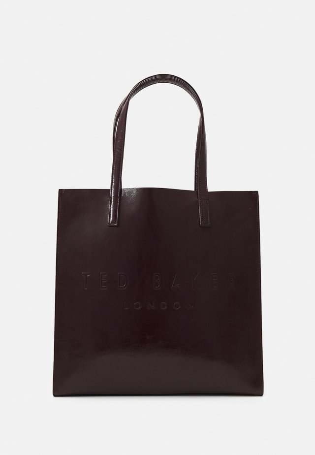 ABZCON CRINKLE PATENT EMBOSSED LARGE ICON - Shopping Bag - purple