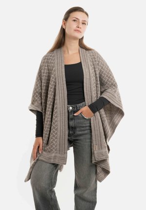 Knit Factory DUSK - Poncho - marron iced clay