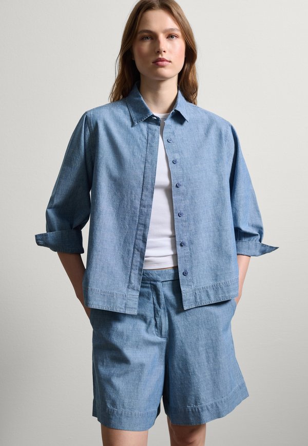 Hemdbluse - light wash