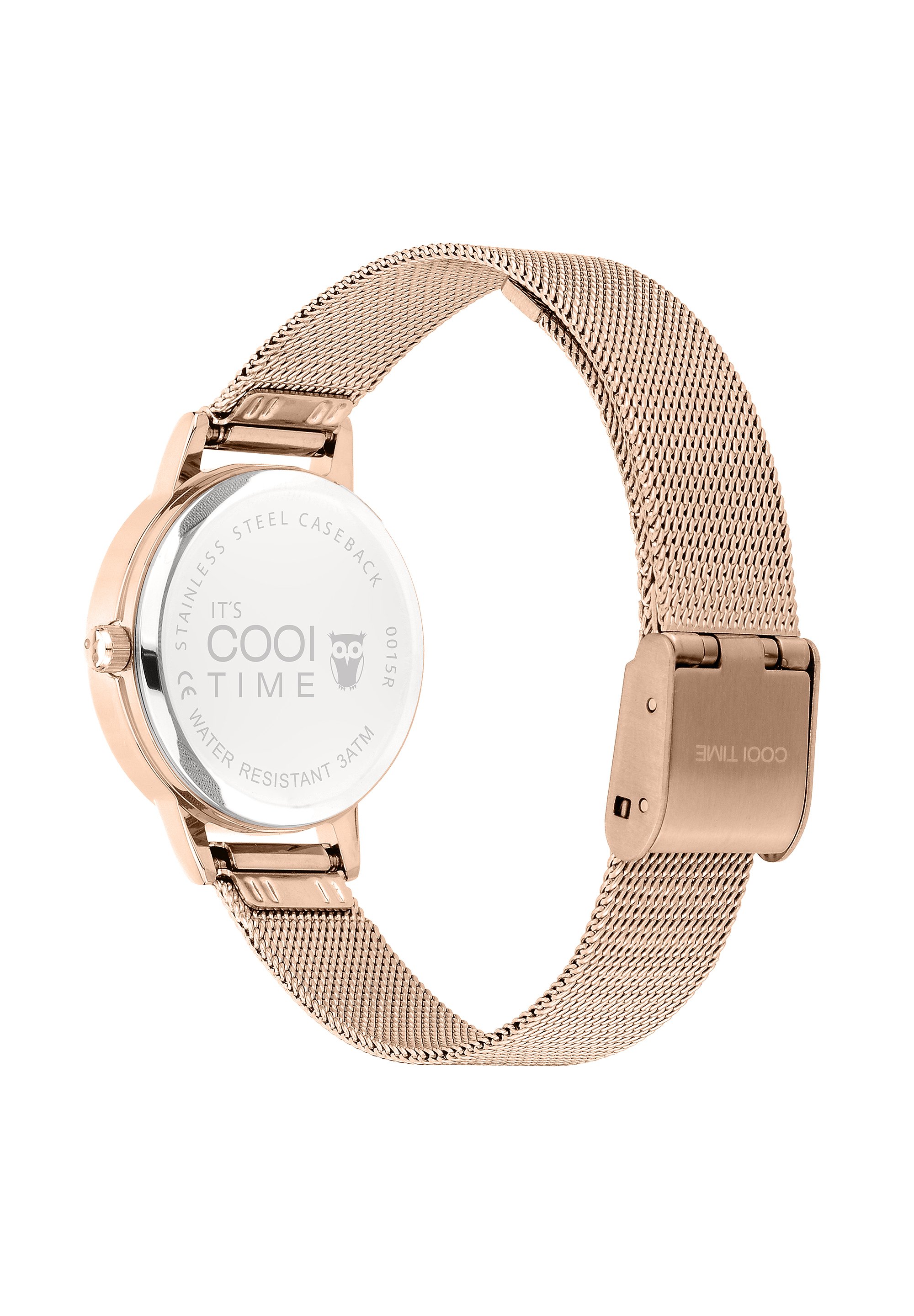 TAPORT Rosé Leder-Armbanduhr Für Mädchen - Runder Ziffernblatt, 3,5cm Durchmesser, Ca. 24cm Länge - Stilvolles Geschenk